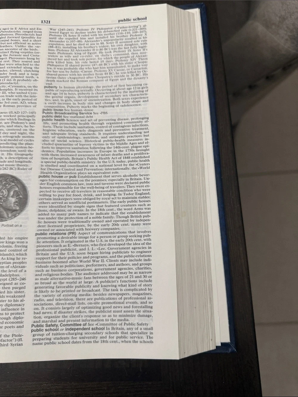 Collegiate Encyclopedia Hardcover in Blue